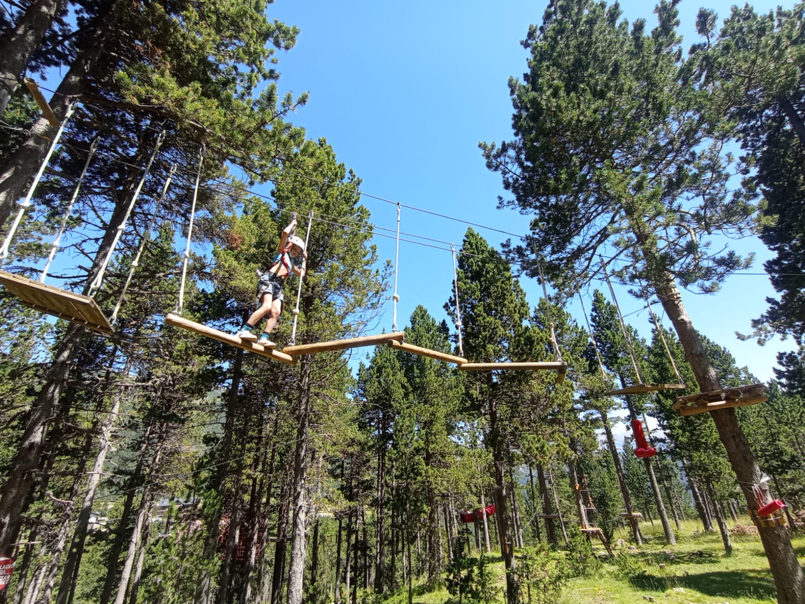 Parque acrobático de aventura en Port del Comte