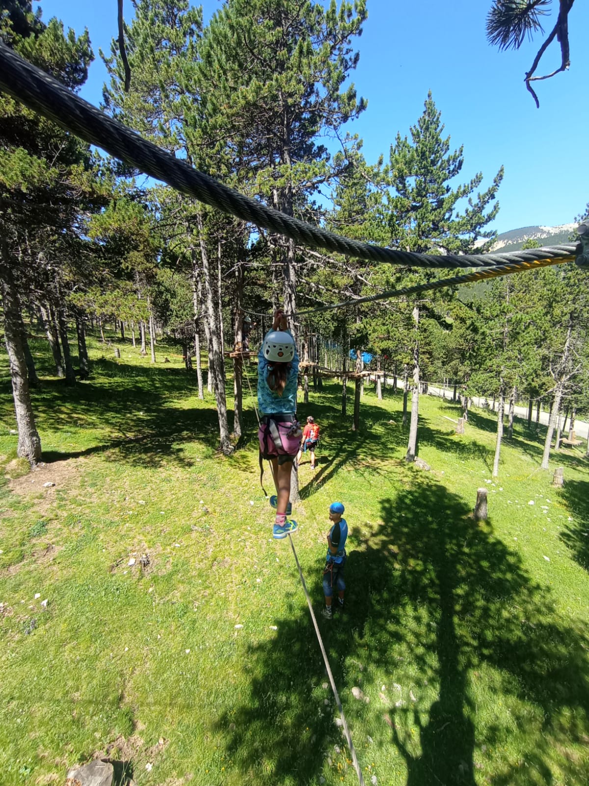 Parque acrobático de aventura en Port del Comte