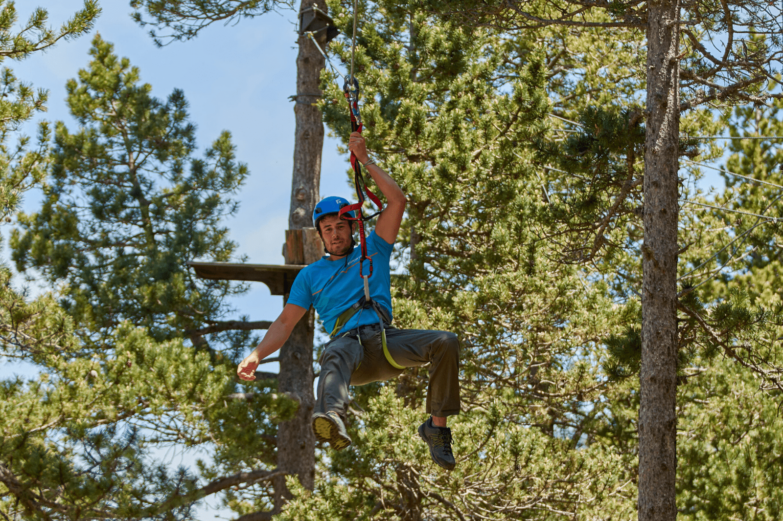 Parque acrobático de aventura en Port del Comte