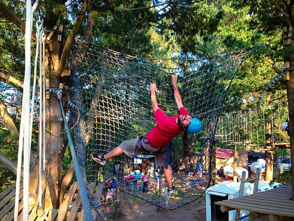 Parque acrobático de aventura en Port del Comte