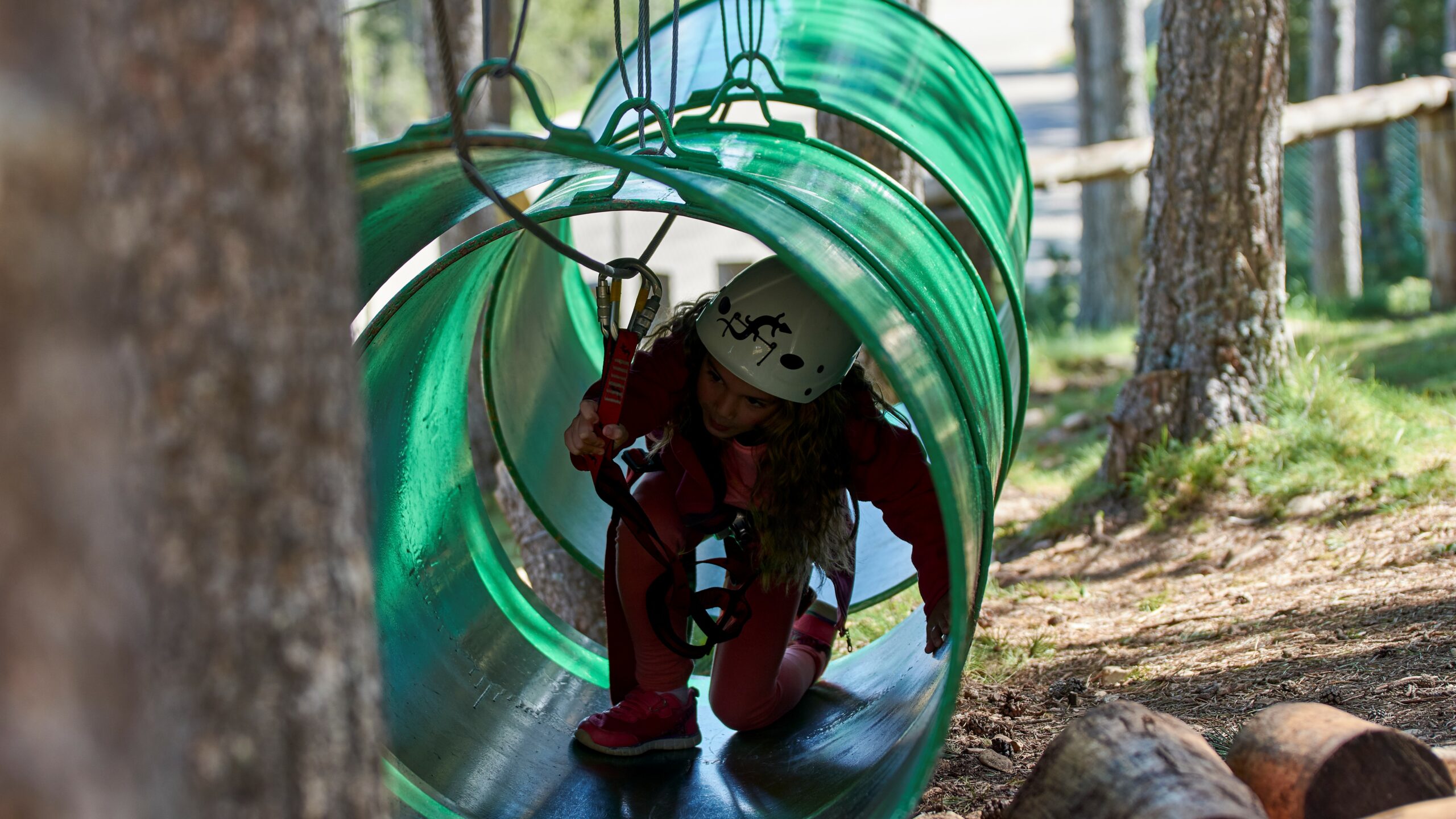 Parque acrobático de aventura en Port del Comte