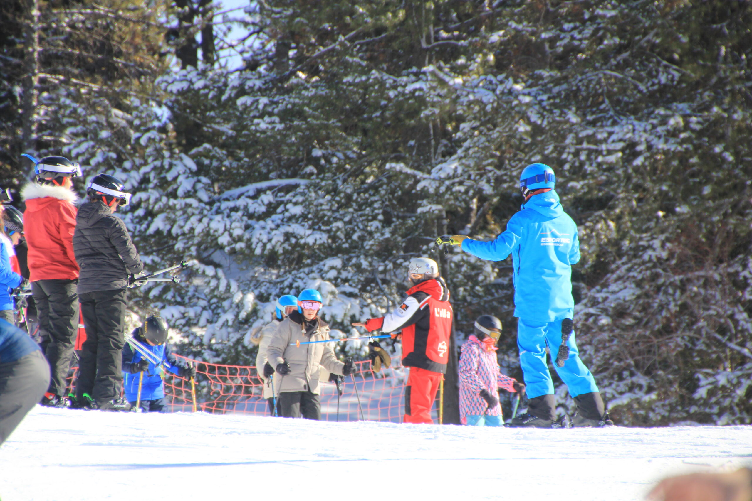 Curset d'esquí flexible per a infants a La Molina