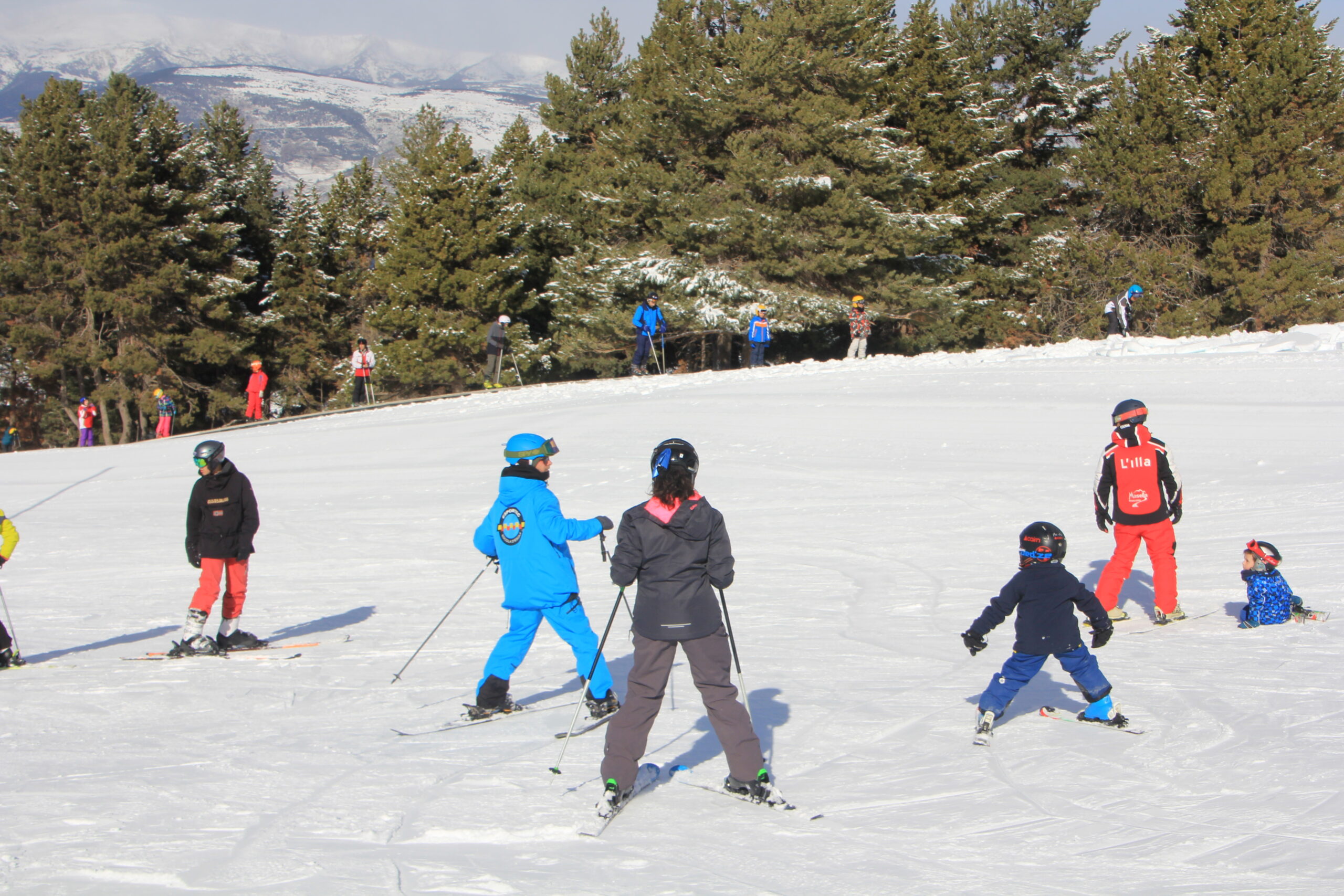 Curset d'esquí flexible per a infants a La Molina