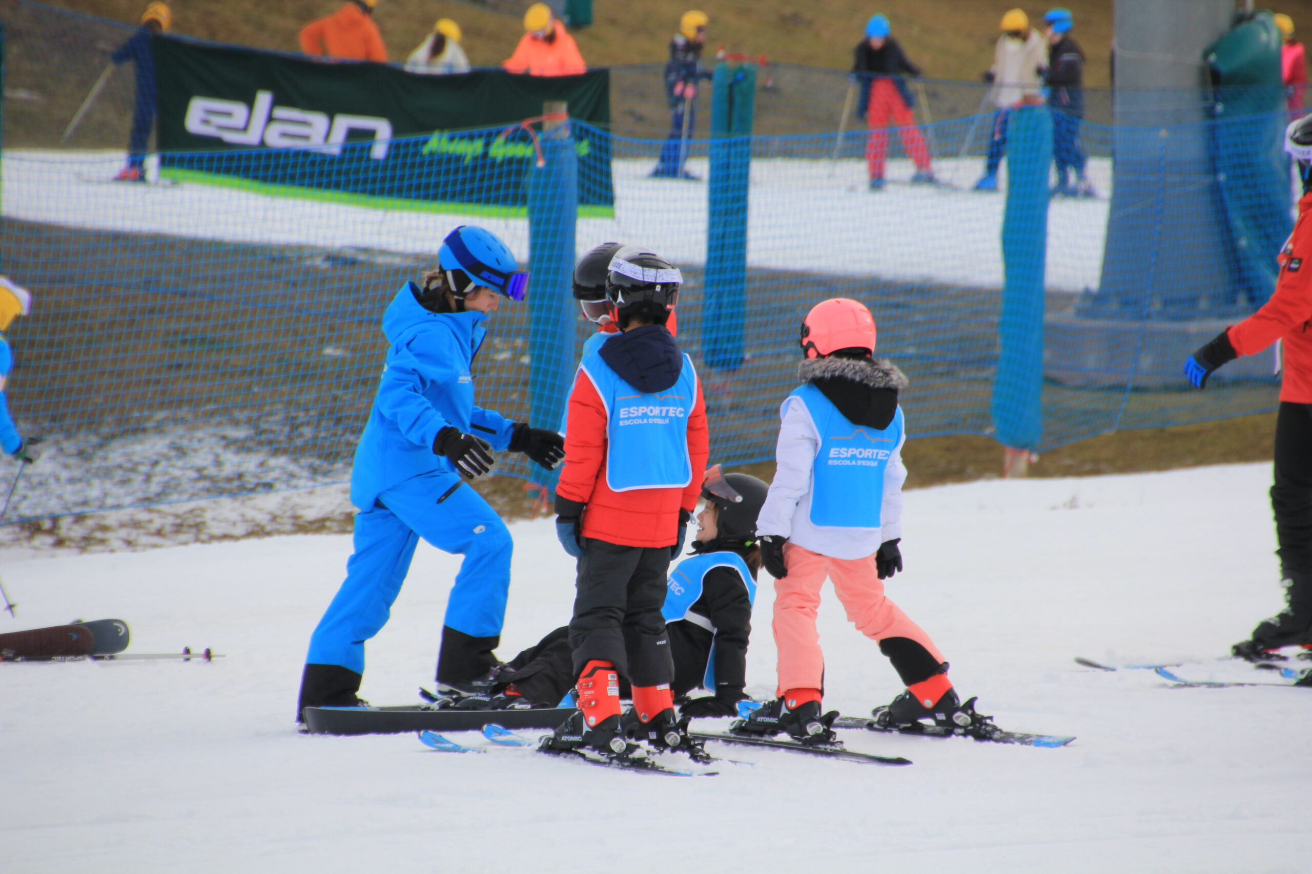 Curset d'esquí flexible per a infants a La Molina