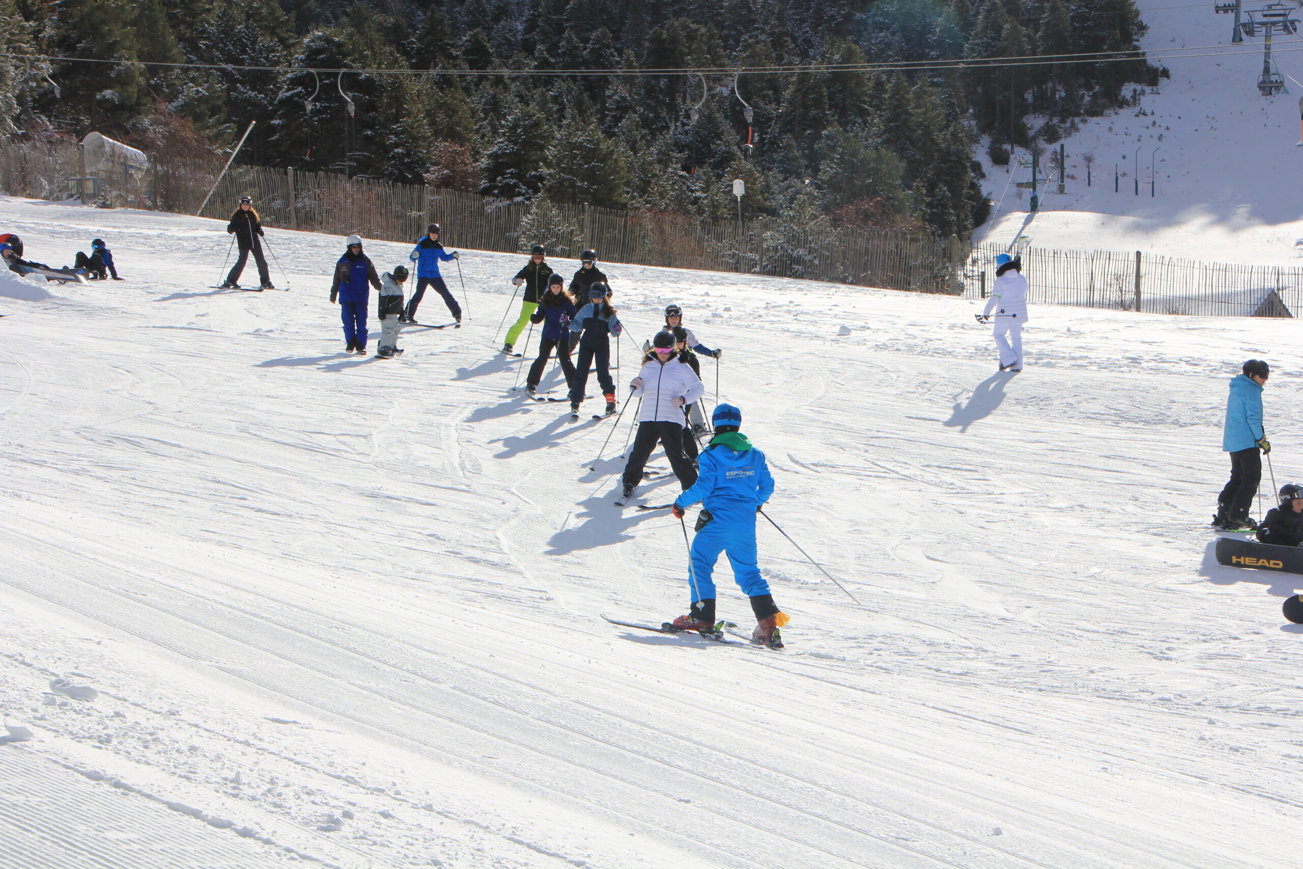 Curset d'esquí flexible per a infants a La Molina