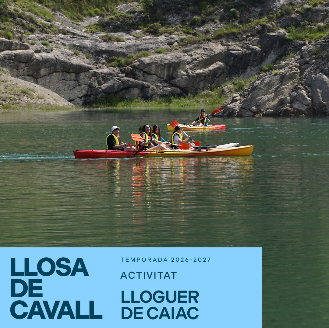 Lloguer de caiac a la Llosa del Cavall