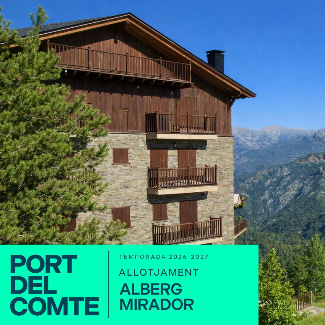 Allotjament a l’Alberg Mirador de Port del Comte